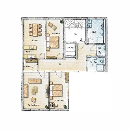 Appartement Luxusapartment, Ruettenscheid, Zwei Parkplaetze